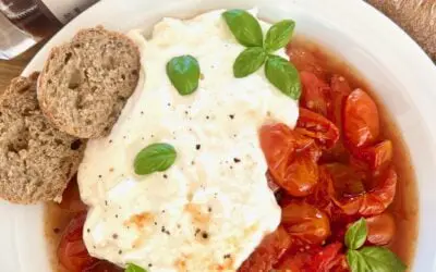 Bagte tomater med burrata